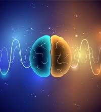 An illustration of a brain undergoing Biofeedback and Neurofeedback