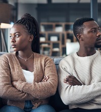 Couple in Relationship Counseling not looking at one another